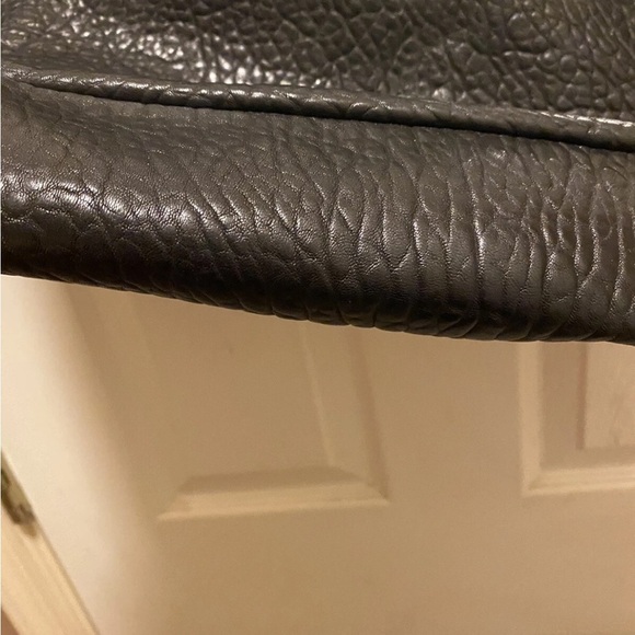 Michael Kors Channing Large Black Pebbled Leather Satchel Shoulder Tote Bag EUC - Picture 8 of 14